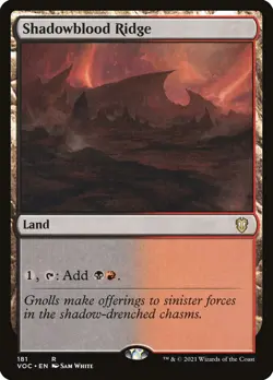 MTG Shadowblood Ridge ** Crimson Vow Commander ** English (NM) - Image 1