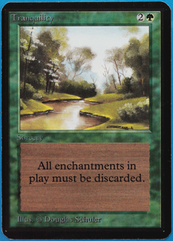 Tranquility Alpha PLD Green Common MAGIC GATHERING CARD (ID# 497369) ABUGames - Image 1