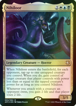 MTG Nihiloor Foil ** Forgotten Realms Commander ** English (NM) - Image 1