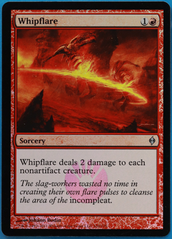 Whipflare FOIL New Phyrexia NM Red Uncommon MAGIC MTG CARD (ID# 496117) ABUGames - Image 1