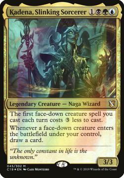 MTG Kadena, Slinking Sorcerer Foil ** Commander 2019 Oversized ** English (NM) - Image 1