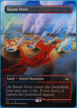 Steam Vents (283 Borderless) FOIL Unfinity HEAVILY PLD (498827) ABUGames - Image 1