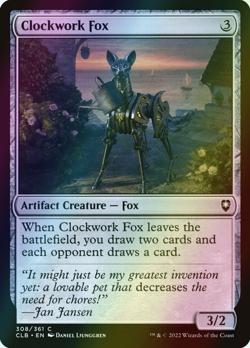 MTG Clockwork Fox Foil ** Battle for Baldur's Gate ** English (NM) - Image 1