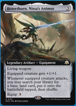 Bitterthorn Nissa's Animus (Extended Art) March of Machine Commander NM 499025 - Image 1