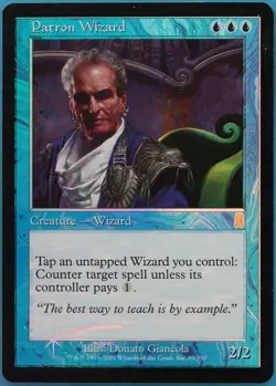 Patron Wizard FOIL Odyssey PLD Blue Rare MAGIC MTG CARD (ID# 449643) ABUGames - Image 1