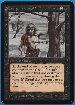 Scavenging Ghoul Alpha PLD Black Uncommon MAGIC MTG CARD (ID# 497355) ABUGames - Image 1