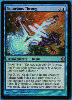 Notorious Throng FOIL Morningtide PLD Blue Rare MAGIC CARD (ID# 498204) ABUGames - Image 1