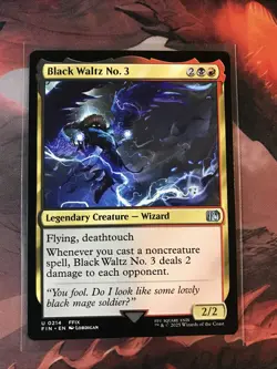 MTG Black Waltz No. 3 Final Fantasy FIN 0214 NM - Image 1