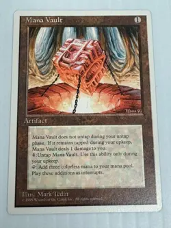 Magic the Gathering 4th Edition MANA VAULT MTG Fourth UNPLAYED - Image 1