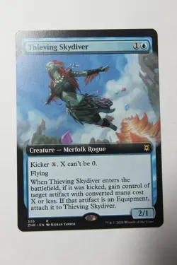 MTG Thieving Skydiver x1- ExtArt-Zendikar Rising-Lightly Played - Image 1