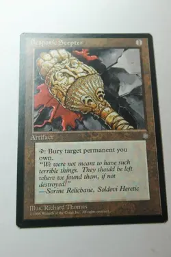 MTG Despotic Scepter x1- -Ice Age-Lightly Played - Image 1