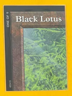 MTG BLACK LOTUS PUZZLE PIECE (1 of 9) (OldManMTG 009-086) - Image 1