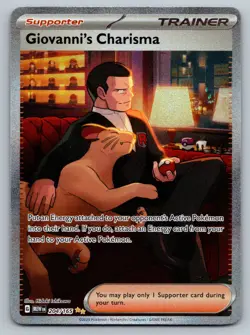 Pokemon Giovanni's Charisma 204/165 Scarlet & Violet 151 Special Illustration NM - Image 1