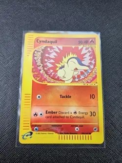 Pokemon TCG Cyndaquil 105/165 2002 Expedition Reverse Holo Vintage WOTC - Image 1