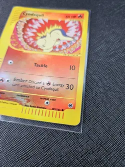 Pokemon TCG Cyndaquil 105/165 2002 Expedition Reverse Holo Vintage WOTC - Image 2