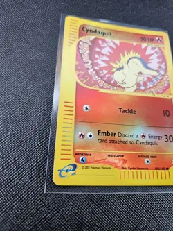 Pokemon TCG Cyndaquil 105/165 2002 Expedition Reverse Holo Vintage WOTC - Image 3