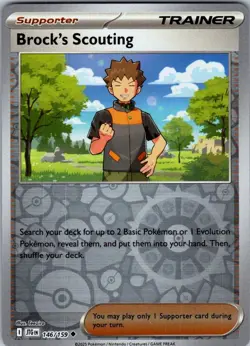Brock's Scouting 146/159 Pokemon TCG Journey Together - Image 1