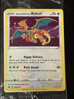 Special Delivery Bidoof Pokemon Center PROMO SWSH177 SEALED - Image 1