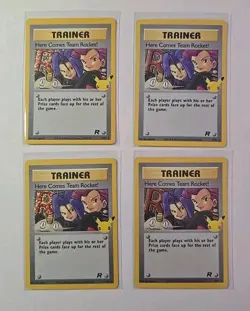 Here Comes Team Rocket! 71/82 Team Rocket Pokemon Non Holo Rare Lot Of (4) Cards - Image 1