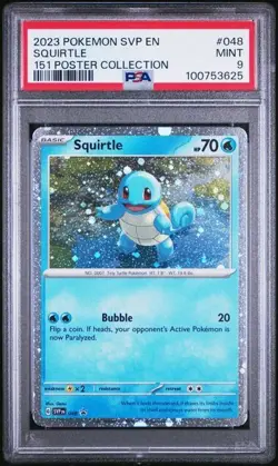 Bulbasuar Squirtle Charmander Pokemon 151 Poster Collection Promo Set PSA 9 Mint - Image 3