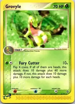 Grovyle Uncommon- ex Dragon 31/97 2003 LP Pokemon e-series Rare Vintage Card - Image 1