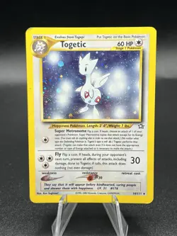 Rare Holographic Pokemon Neo Genesis Set Togetic 16/111 (Unlimited MP XT1 - Image 1