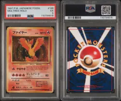 Moltres - Holo - No. 146 Japanese Fossil - Pokemon TCG - PSA 5 - 1999 - Image 3