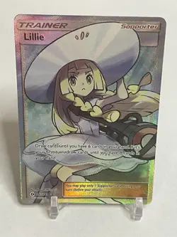 Pokemon TCG - Lillie Sun & Moon Base Set Ultra Rare Full Art 147/149 - Image 1
