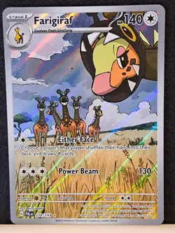 228/193 Farigiraf - Paldea Evolved - Illustration Rare - Pokemon Card TCG NM/MT - Image 1