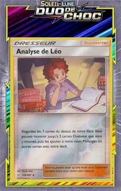 Analyse De Leo Reverse-SL09:Duo De Choc- 133/181 - Carte Pokemon Francaise - Image 1