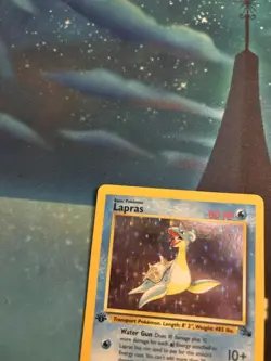 1st Edition Lapras Holo Fossil Set Vintage 1999 Pokemon Card - Image 2