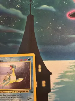 1st Edition Lapras Holo Fossil Set Vintage 1999 Pokemon Card - Image 3