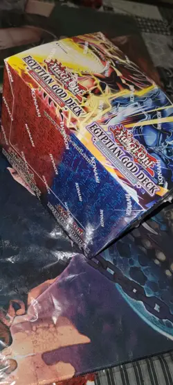 Yugioh TCG Egyptian God STRUCTURE DECK 1st Edition DISPLAY Box (8 Decks) SEALED - Image 1