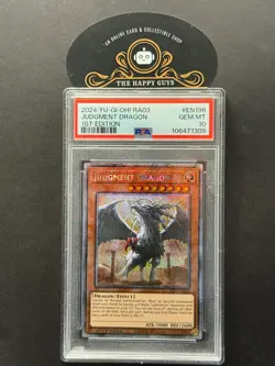 PSA 10 YuGiOh Judgement Dragon (Platinum Secret Rare) RA03-EN196 QC Bonanza - Image 1