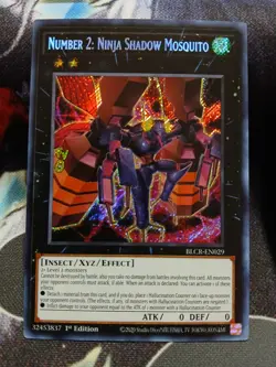 Yugioh Number 2: Ninja Shadow Mosquito Secret BLCR-EN029 1st Near Mint - Image 1