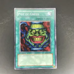 Pot of Greed 1st Edition 2005 SD4-EN018 Common/Short print Lightly Played - Image 1
