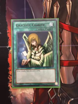 Yu-Gi-Oh! Graceful Charity BP02-EN137 Battle Pack 2 Rare 1st ED Non Holo VLP - Image 1