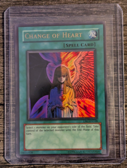 Yu-Gi-Oh! - Change of Heart (DBI-EN168)(Heavily Played/Damaged) - Image 1