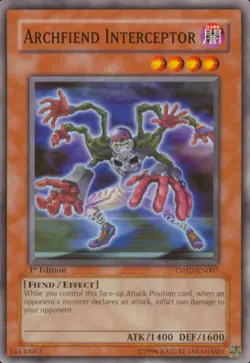 Yugioh! MP Archfiend Interceptor - TSHD-EN007 - Common - 1st Edition Moderately - Image 1
