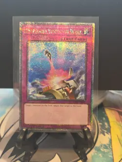 Yu-Gi-Oh Compulsory Evacuation Device Quarter Century Secret Rare RA01-EN06 NM - Image 1