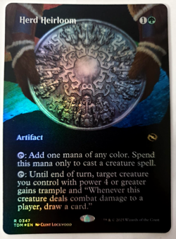 MTG: Tarkir Dragonstorm - Herd Heirloom - FOIL Borderless Rare - NM 0347 - Image 1