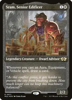 Sram, Senior Edificer X1 FOIL ETCHED -NM/M- Multiverse Legends - Image 1