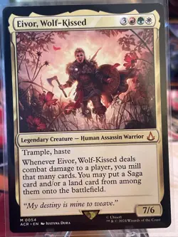 MTG Magic 1x Eivor, Wolf-Kissed (M/NM) Universes Beyond Assassin's Creed - Image 1