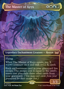 MTG The Master of Keys Borderless Foil ** Duskmourn Commander ** English (NM) - Image 1