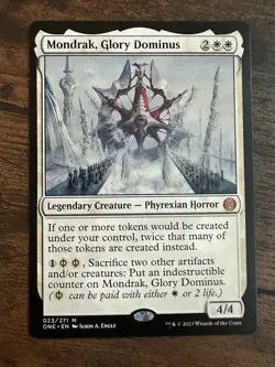 Mondrak, Glory Dominus 023/271 NM MTG Phyrexia All Will Be One Magic Card - Image 1