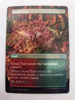 Magic the Gathering MTG 2X2 Gruul Turf 407 extended art Foil Near Mint-LP - Image 1