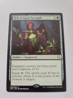 MTG Belt of Giant Strength - Adventures the Forgotten Realms Commander 038/062 - Image 1