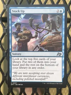 Magic The Gathering - Aetherdrift - Stock Up - Image 1