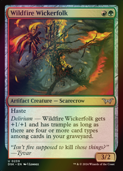 MTG Wildfire Wickerfolk Foil ** Duskmourn: House of Horror ** English (NM) - Image 1