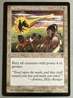 MTG / Retribution of the Meek / VIS / Rare / LP ***Reserved List - Image 1